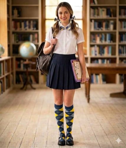 Image of Triple M Plus Elite Quality Soft Cotton Knee High Argyle /Houndstooth /plain Socks (regular size)