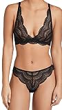 Simone Perele Bralette Trójkąt Karma Damski, Czarny, M