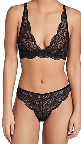 Simone Perele Bralette Trójkąt Karma Damski, Czarny, M