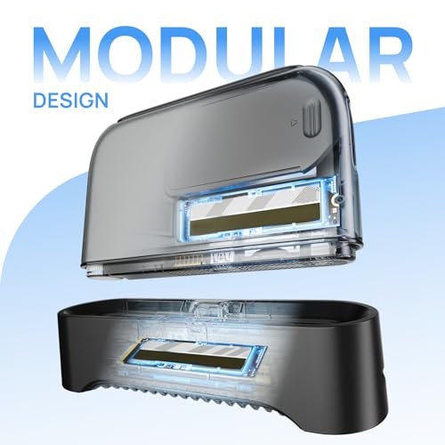 Image of PocketCloud Dock for Portable NAS, M.2 NVMe Slot, Expend Storage, 2.5GbE Ethernet, PD Charging & USB-A Ports, Modular SSD Storage, Smart Cooling, Dual Backup & Charging (Dock Only, Diskless)