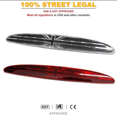 Feu Stop Rouge Union Jack Cooper R50 Finition Fumé