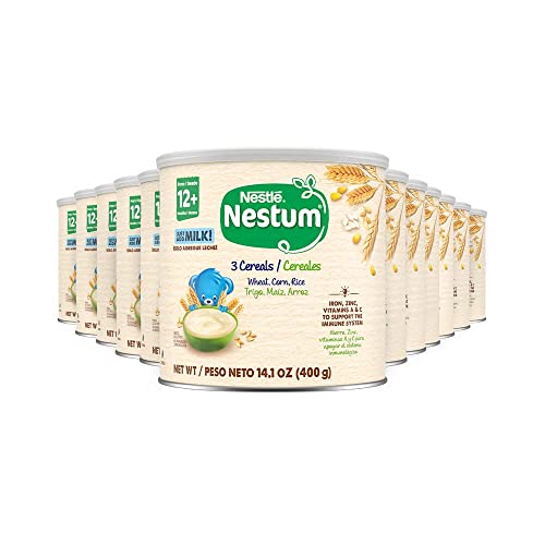 Nestle Nestum 3 Cereales Trigo Maiz & Arroz 14.1 Ounce (Pack of 6)