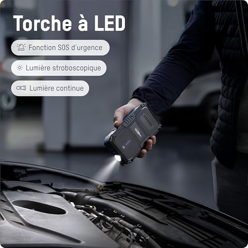 Banque de puissance d'aide au démarrage haut de gamme compacte LED - 5