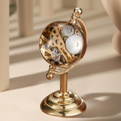Image of Unique Ball Shaped Uncovered Mechanical Pocket Watch for Men, Roman Digital Dial Mechanical Pocket Watch with Chain