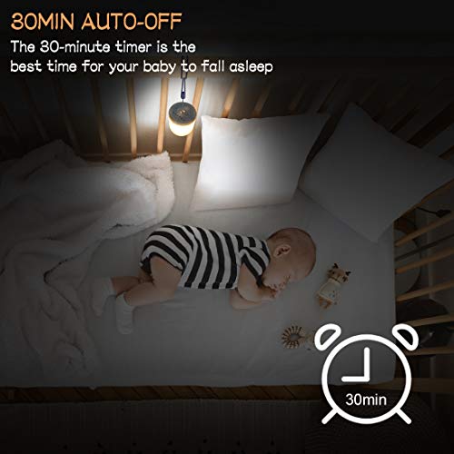 Night Light for Kids Button and Remote Control, LED Dimmable Bedside Lamp RGB Color Changing, USB Rechargeable Baby Night Light 30mins Timer, Suitable for Breastfeeding, Baby Care, Bedroom
