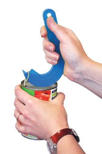 Aidapt Ring Pull Can Opener for Users with Weak Grip or Limited Dexterity for Elderly and Arthritis Suffers Aid, Manual, Plastic, Light Blue