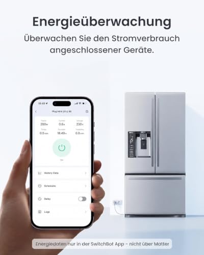 SwitchBot Smart WLAN Steckdose, WiFi Steckdose mit Strommessung, 2er Pack – Ansicht 3