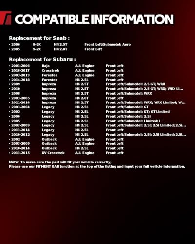 Image of Torchbeam Front Brake Caliper Left for Subaru 2014-2018 Forester 2.5L, Subaru 2003-2013 Forester, Subaru 2010-2014 Outback 2.5L, Front Left Caliper Replace # 19B2683B