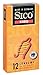 SICO Ribbed preservativi - con scanalature sottili per una maggiore stimolazione del partner -lattice di gomma naturale - confezionato singolarmente in una scatola - 12 pezzi - Made in Germany
