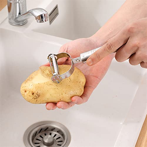 Mandolina multifuncional de acero inoxidable para frutas y verduras miniatura 6