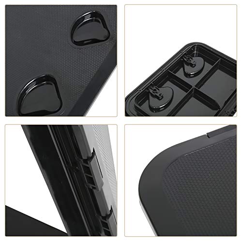 Amarine Made Marine Deck Hatch Boat Deck Hatch Access Hatch And Lid Marine Hatch For Boat 12-3/8" X 17-1/4" - White - 315Mmx440Mm (Black) #TOP7