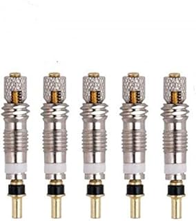 5 Pieces Presta Valve Core Bike Replacement Brass Tubeless Core for Tubeless Road MTB Bike, w/Stan's, Vittoria, Continental, Kenda