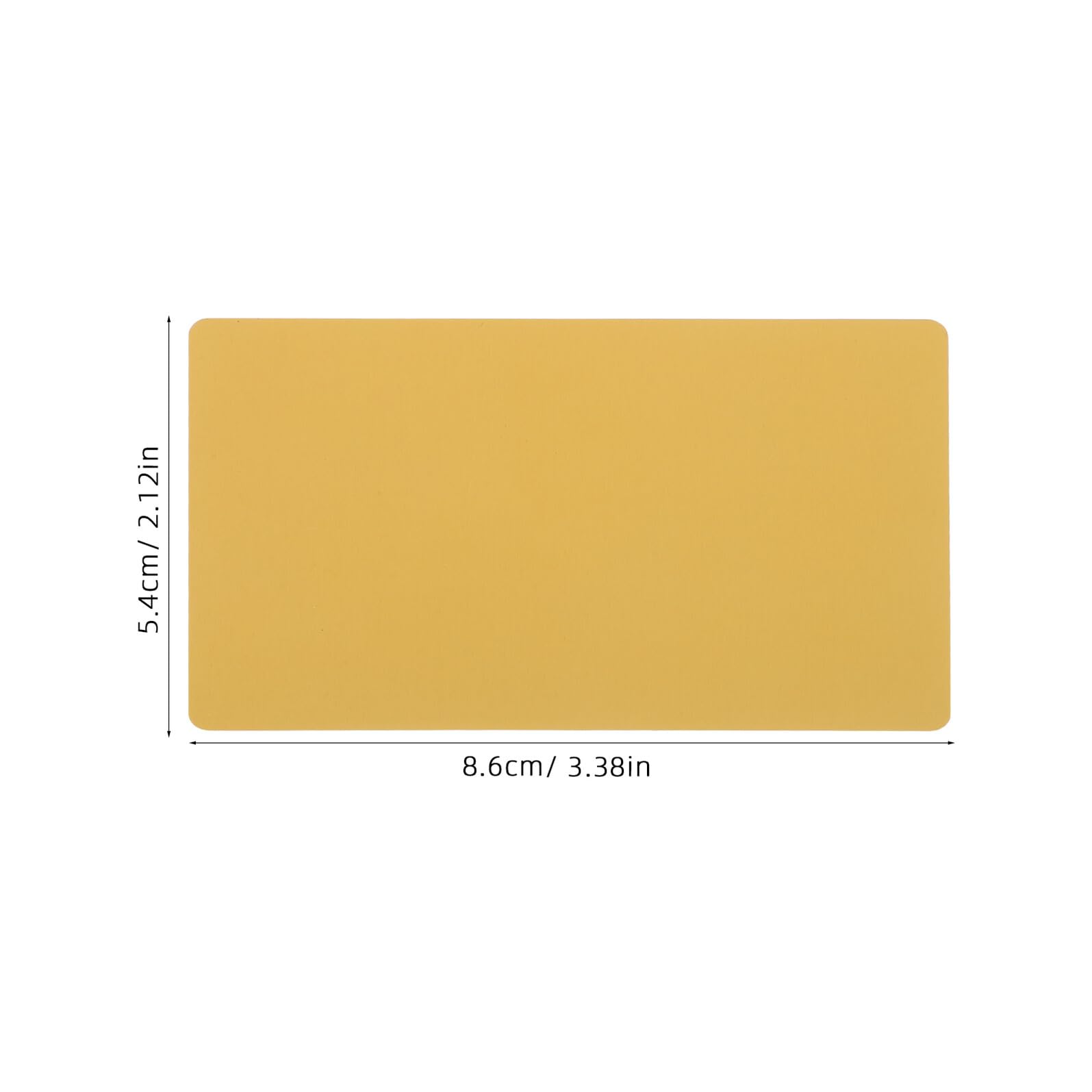 Sewroro Cartes de Visite Vierges en Métal Aluminium 86X54X021 MM 200 Pièces Dorées pour Gravure Laser Professionnelles Plaques Nominatives Résistantes à L’Oxydation Supports