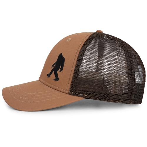 Image of Wild Bigfoot Trucker Hats for Men & Women - Great Men's Snapback Hats, Perfect for Bigfoot Gifts Sasquatch Gifts