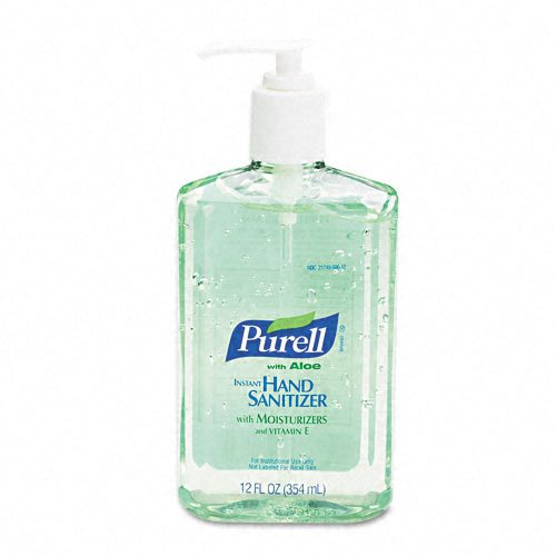1 12oz PURELL W/Aloe Bottle (with Pump and Places Holder Dispenser)