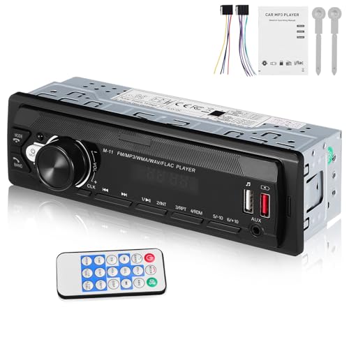 Operitacx Radio para Coche Retro con Conexión Inalámbrica y Soporte USB, Potencia Máxima 4x60w, Material Metal y Plástico, Adecuado para Vehículos y Camiones