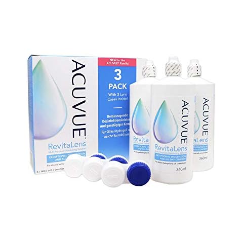 ACUVUE RevitaLens MPDS - Pflegemittel und Reiniger für weiche Kontaktlinsen mit antimikrobieller Wirkung - Wirkt mehr als 16 Stunden - 3 x 360 ml Kombilösung Cover