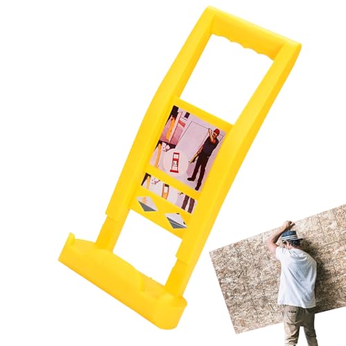 Herramienta para paneles de yeso | Elevador multifuncional de escayola | Soporte de yeso para paneles de yeso | Madera contrachapada para levantar y transportar paneles, asa de transporte de muro