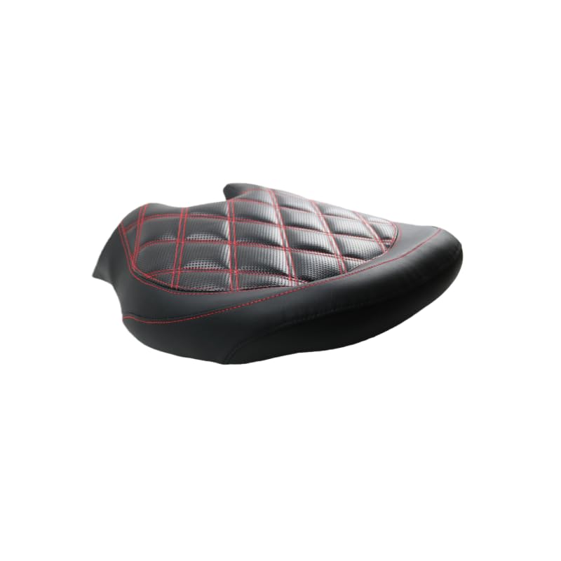 Siège de moto en cuir noir rhomboïde confortable pour Can-Am Ryker 600 900 Sport Rally Edition Sport 19-24