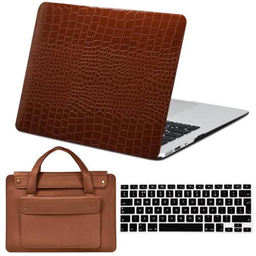 Coque MacBook Pro 14 anti-rayures, étui rigide et sacoche marron contre les chocs