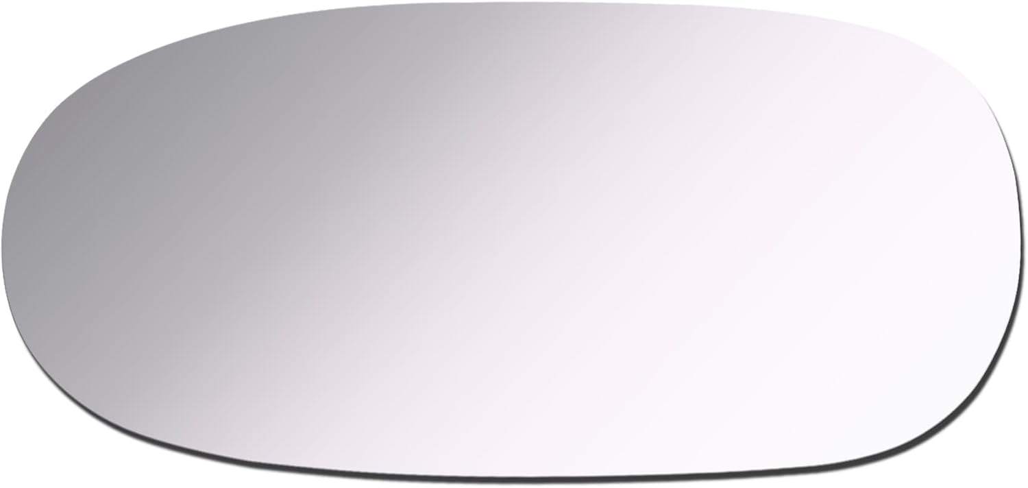 ReYee Mirror Glass fit for 1997 1998 1999 2000 2001 2002 2003 2004 Chevy Corvette Driver Left Side Mirror Glass LH No Backing Plate Flat Including Adhesive