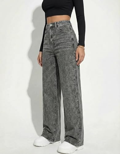 Image of ODDMONEKY Baggy Jeans for Women || Relaxed Fit Wide Leg High Rise Jeans for Women (Wjeans-8)