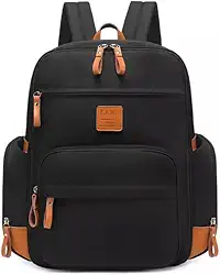 Bolsa mochila Maternity Land modelo GLOW Premium Preta