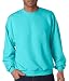 Jerzees Nublend Adult Crewneck Sweatshirt (Scuba Blue) (L)