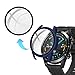 Yrzper Compatible for Huawei GT2 Watch Screen Protector 46mm Ultra Thin HD Tempered Glass Screen Protection Overall Protective Case Matte Hard Cover Defense Edge for Huawei GT2 46MM (Midnight Blue)