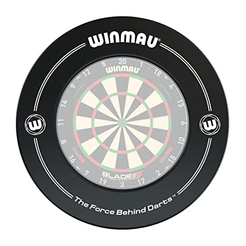 WINMAU Printed Black Dartboard Surround Cover