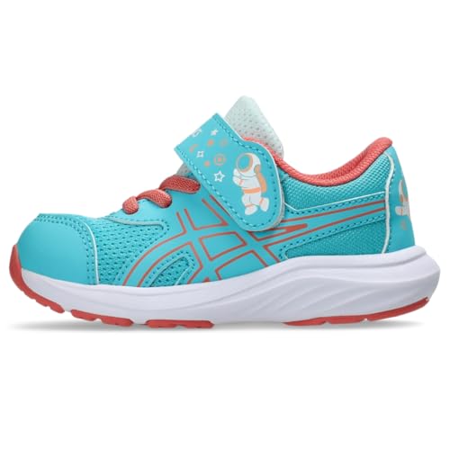Best Running Shoes for Toddlers: Top 10 Review 16 ASICS Kid's Contend 9 Toddler School Yard Running Shoe, K7, Energy Aqua/Papaya
