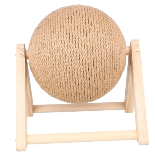 COSMEVIVI 猫の ボール 猫の爪とぎ 子猫のトレーニング 段ボールの猫のスクラッチャー 猫引っ掻き 猫の爪を磨くおもちゃ 猫爪とぎカーペット スクラッチおもちゃ 木 Brown