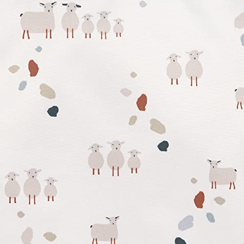 LÄSSIG Wiederverwendbarer Aufbewahrungs-Beutel Snack Tasche 2 Stück/Snack Bag Tiny Farmer Dots/Sheep