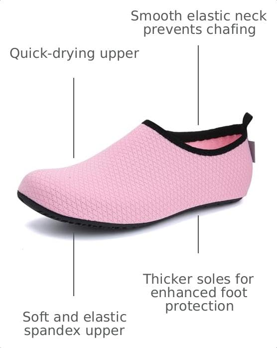 Image of WateLves Womens and Mens Kids Water Shoes Barefoot Quick-Dry Aqua Socks for Beach Swim Surf Yoga Exercise