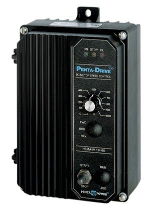 KB ELECTRONICS9391, KBPC-225D (Black), 0-90/0-180VDC, 1.5/3 HP, Nema 4X, DC Drive