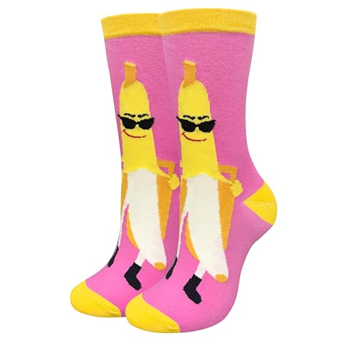 YWEIOUSD Banana Socks for Men Women Funny Sock Novelty Costume Gag Gifts for Adults Kids Gift