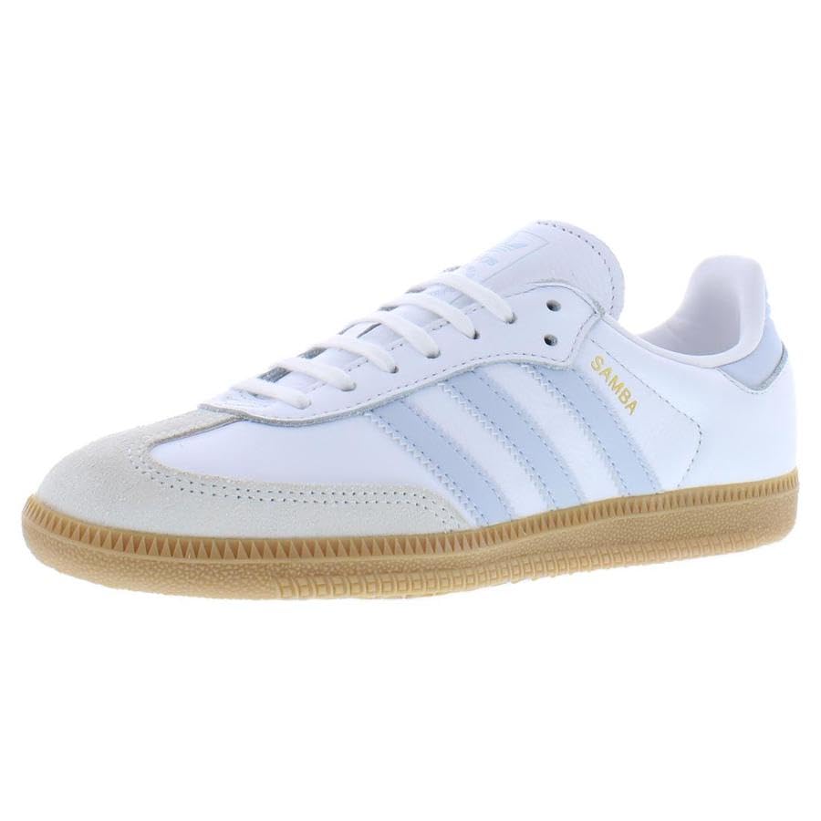 Image of adidas Samba OG Big Kid (White Halo Blue Gum, 6.5)