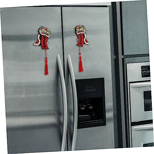 Uthclo 07T21IYK3NJPKCH9USW015Z 1 Pair Chinese New Year Fridge Magnets Adorable Refrigerator Magnet New Year Magnet Spring Festival Fridge Magnet Chinese Year Fridge Magnet Magnetic Refrigerator Decor thumb #5