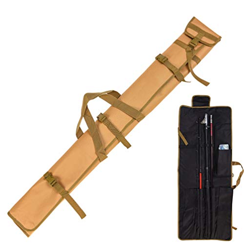 Bolsa para vara de pesca Besportble, bolsa para vara de pescaria, estojo organizador de equipamentos