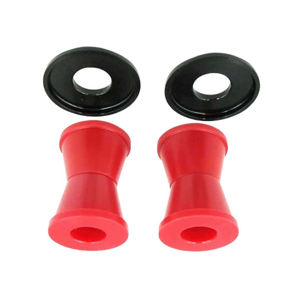 Riloer 1 set di boccole di montaggio per manubrio moto, Compatibile con KXF, CRF, YZF, RM, Dirt, Pit, Off-road, biciclette, moto, nero/rosso