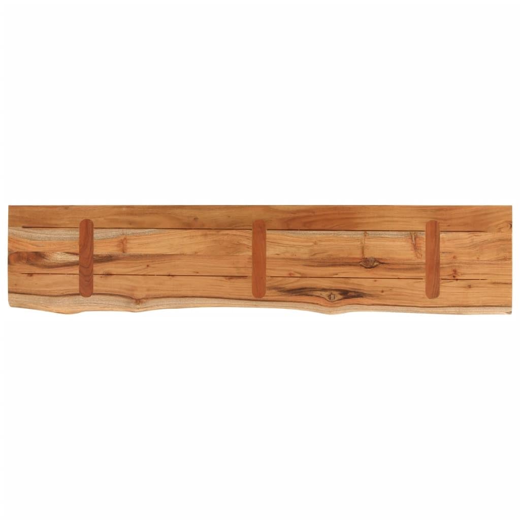 vidaXL Tablero Rectangular Madera de Acacia Borde Vivo 140x30x3,8 cm