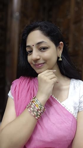 Image of Swara Creations Crystal Bangles for Women /Raindrop Kada Set /Multicolor glossy finished bangles Kadas with Silver stonework bangles for women & girls(8Pcs)(SKU265)