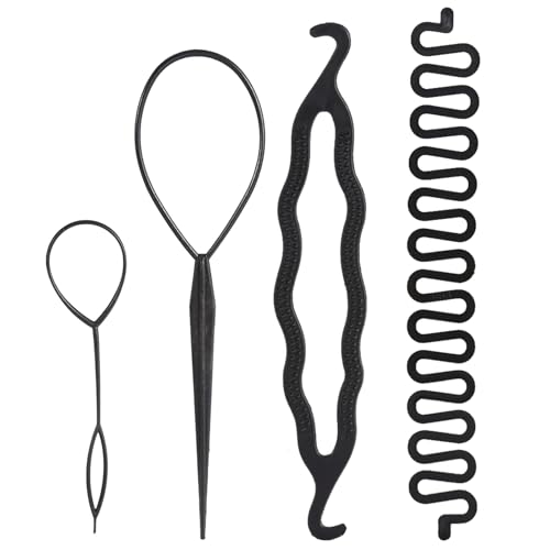Accesorios para el peinado del cabello, nueva moda Hair Bun Maker Trenzado...