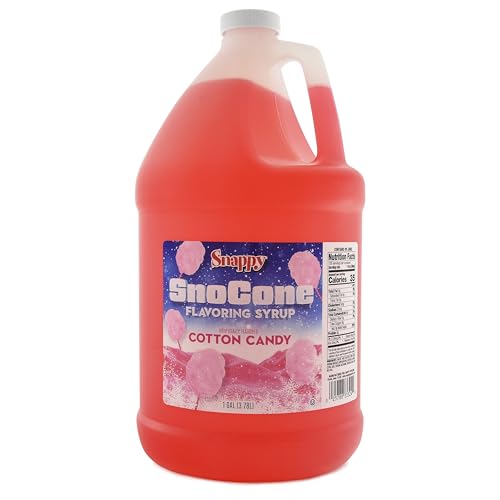 Snappy Tigers Blood Sno Cone Syrup, 1 Gallon (128 ounces) Size, Ready to Use For Snow Cone Machines, Flavored Syrup for Shaved Ice, 14 Snow Cone Flavor Options