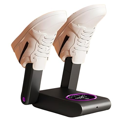 Elektrisk skortork, 150W stövlartork Skotork med 4 nivåer av timing, 48 ℃ konstant temperatur, infällbar hopfällbar bärbar torktumlare Snabbtorkande för skor Stövlar Handskar Strumpor