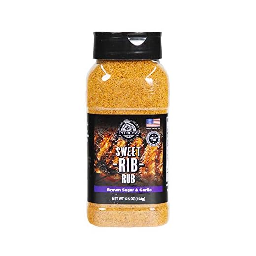 Pit Boss 40326 Sweet Rib Rub Grill Spices, 12.5 Ounce (Pack of 1), Multicolored