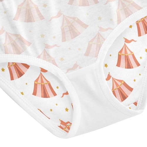 Girls' Underwear Circus Tents Cotton Stretch Comfort Toddler Panties 5