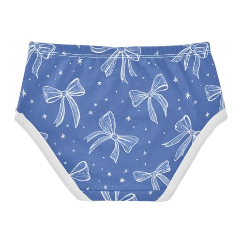 Wusikd Bows Ribbons White Girls' Underwear Cotton Girls Briefs Soft Toddler Underwear 2T2