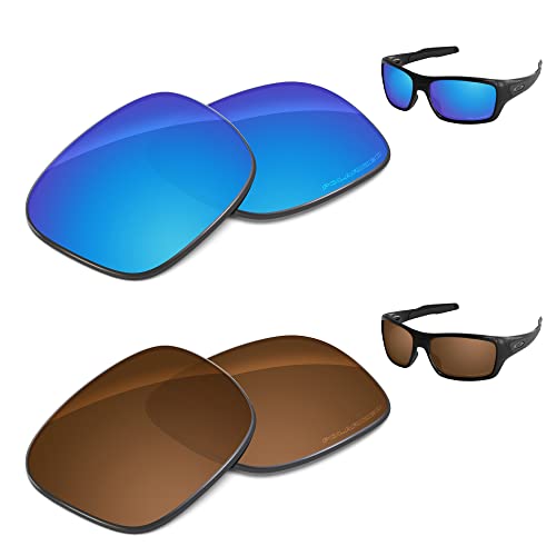 Image of Performance Replacement Lenses Compatible with Oakley Turbine OO9263 Polarized Etched