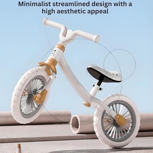 Image of Balance Bike for Safe, Durable, and Perfect for Learning Balance, No Pedal First Bicycle with Adjustable Seat and Handlebars , Ideal Training Bike for boys and girls 18 Month to 5 years (KB-191 Brown)